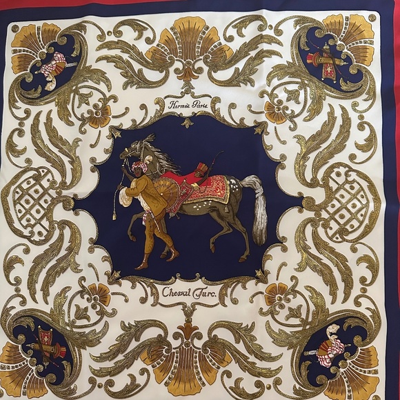 HERMES SILK SCARF - Picture 1 of 8